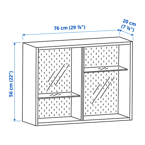 UPPSPEL glass-door cabinet