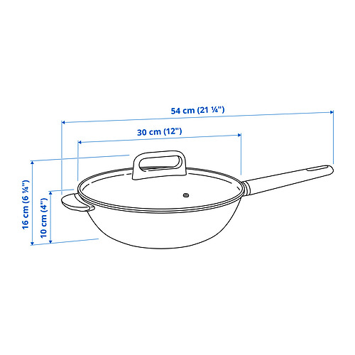 BESINNING wok with lid