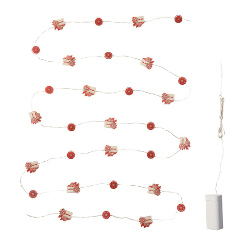 FÖSSTA - LED燈串附有30個燈膽, 電池操作 龍 | IKEA 香港及澳門 - PE903615_S4