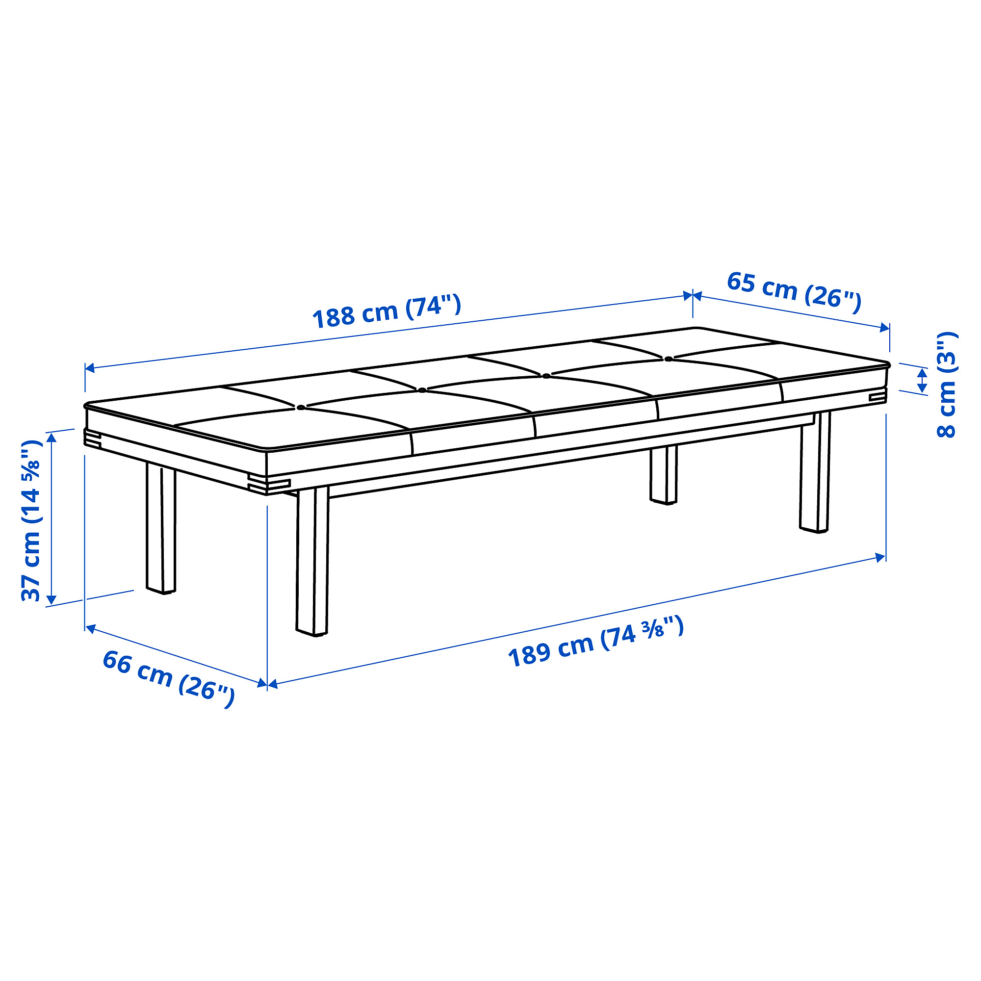 STOCKHOLM 2025 bench with pad