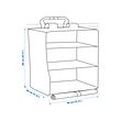 KOMPISHÄNG hanging storage with 3 compartments