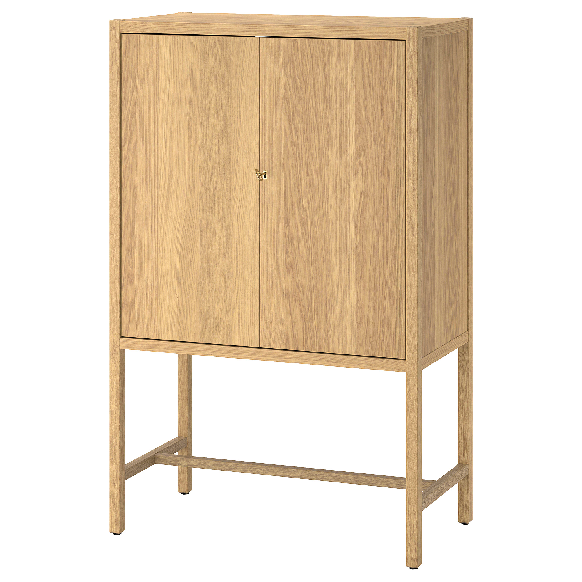 ぺこすけ出品です　IKEA　STOCKHOLM STOCKHOLM 2025 - cabinet with 2 doors, oak veneer, 80x40x126