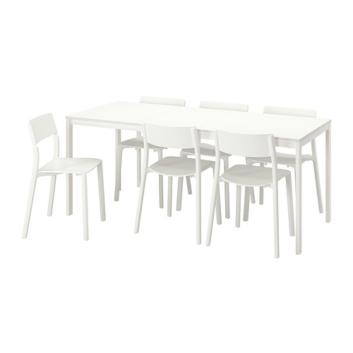 JANINGE/VANGSTA table and 6 chairs