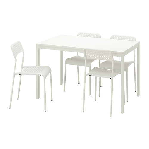 ADDE/VANGSTA table and 4 chairs