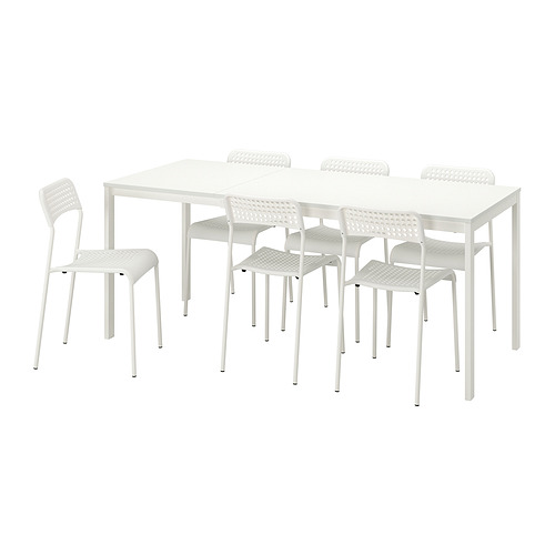 ADDE/VANGSTA table and 6 chairs