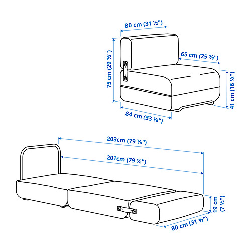 IKEA PS 2026 單座位梳化床