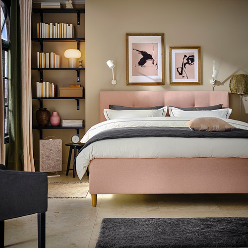 IDANÄS upholstered storage bed