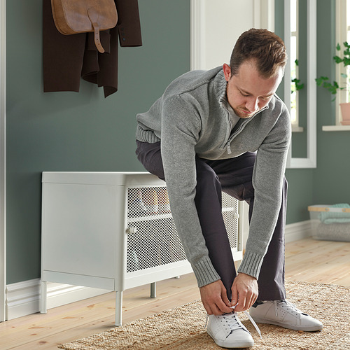 MACKAPÄR storage bench with sliding doors