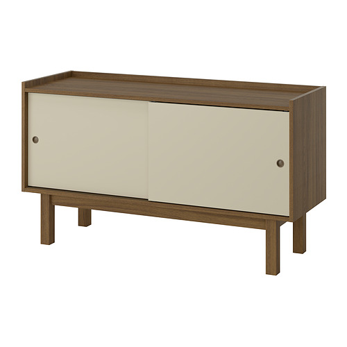 FÖRSÄLJARE - sideboard, dark beige wood/light beige, 140x46x78 cm | IKEA Hong Kong and Macau - E1006154_S4