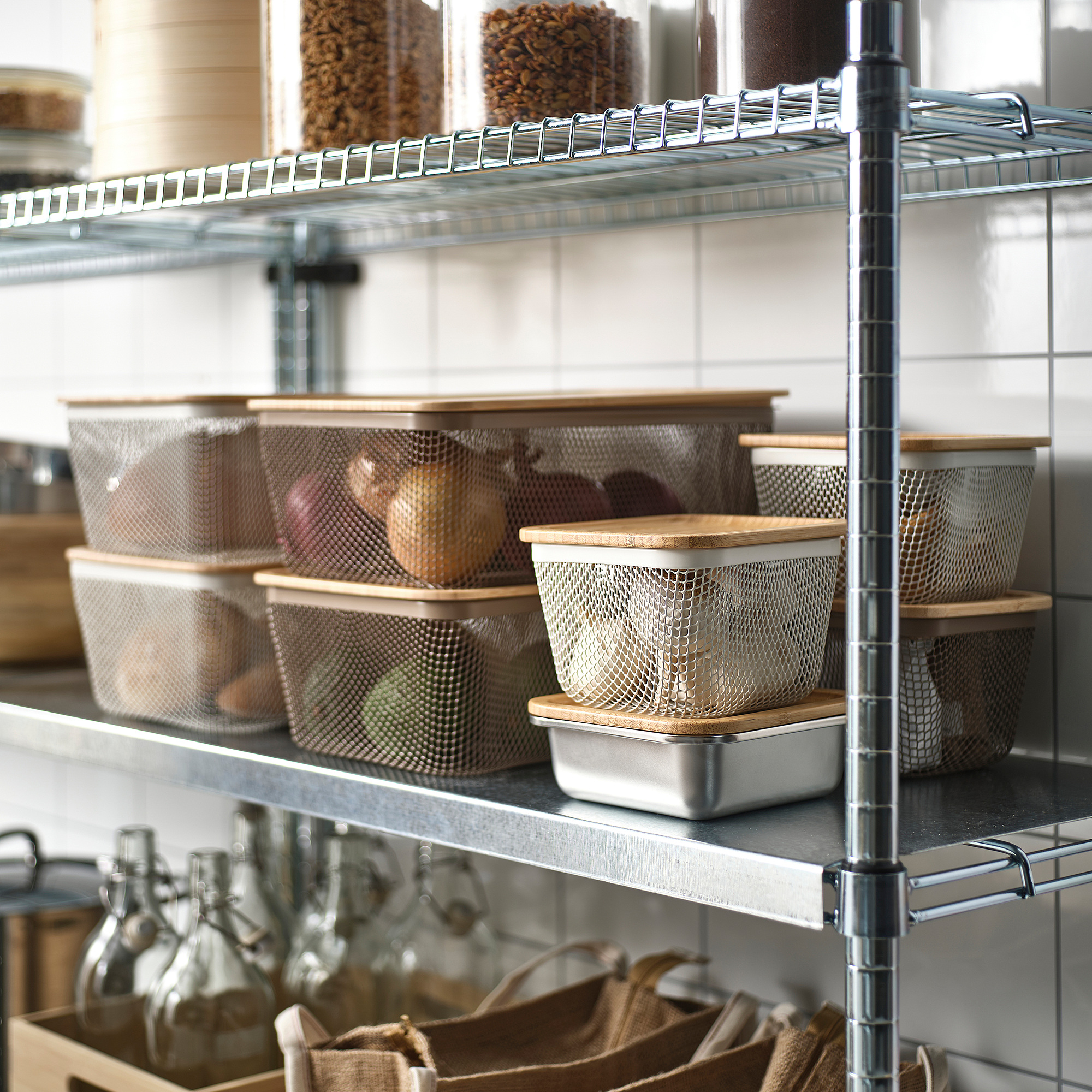 IKEA 365+ food storage basket with lid