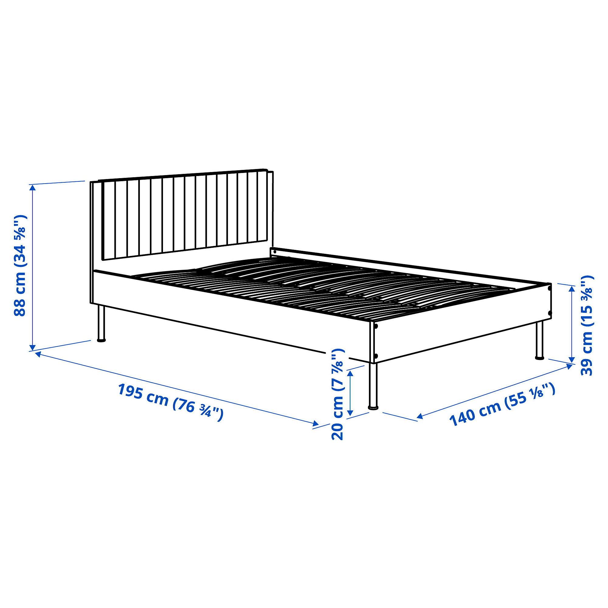 BRUKSVARA bed frame