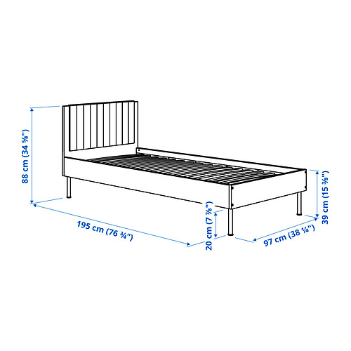 BRUKSVARA bed frame