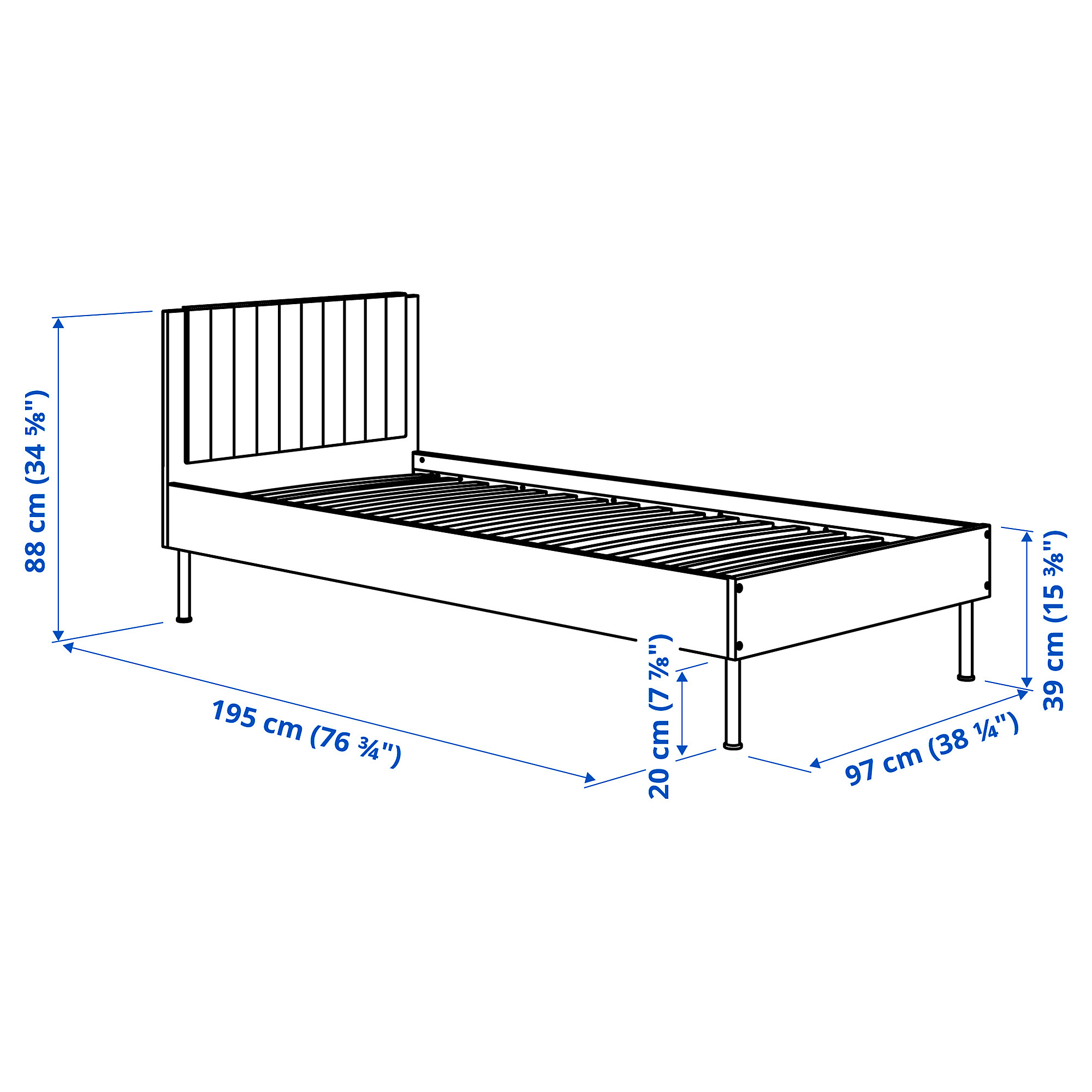 BRUKSVARA bed frame