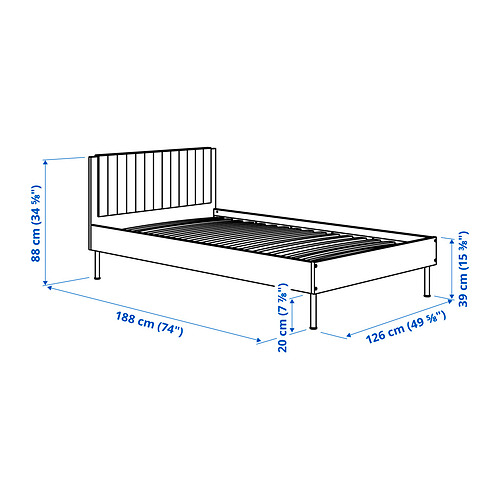 BRUKSVARA bed frame