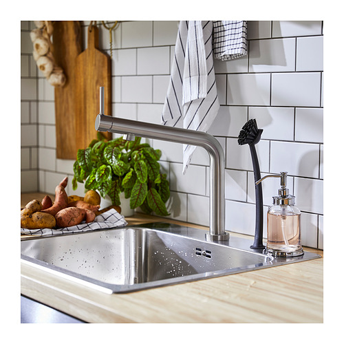 DELSJÖN Kitchen faucet, pewter effect - IKEA