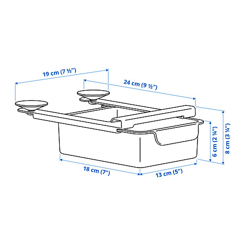 KLIPPKAKTUS 雪櫃貯物盒