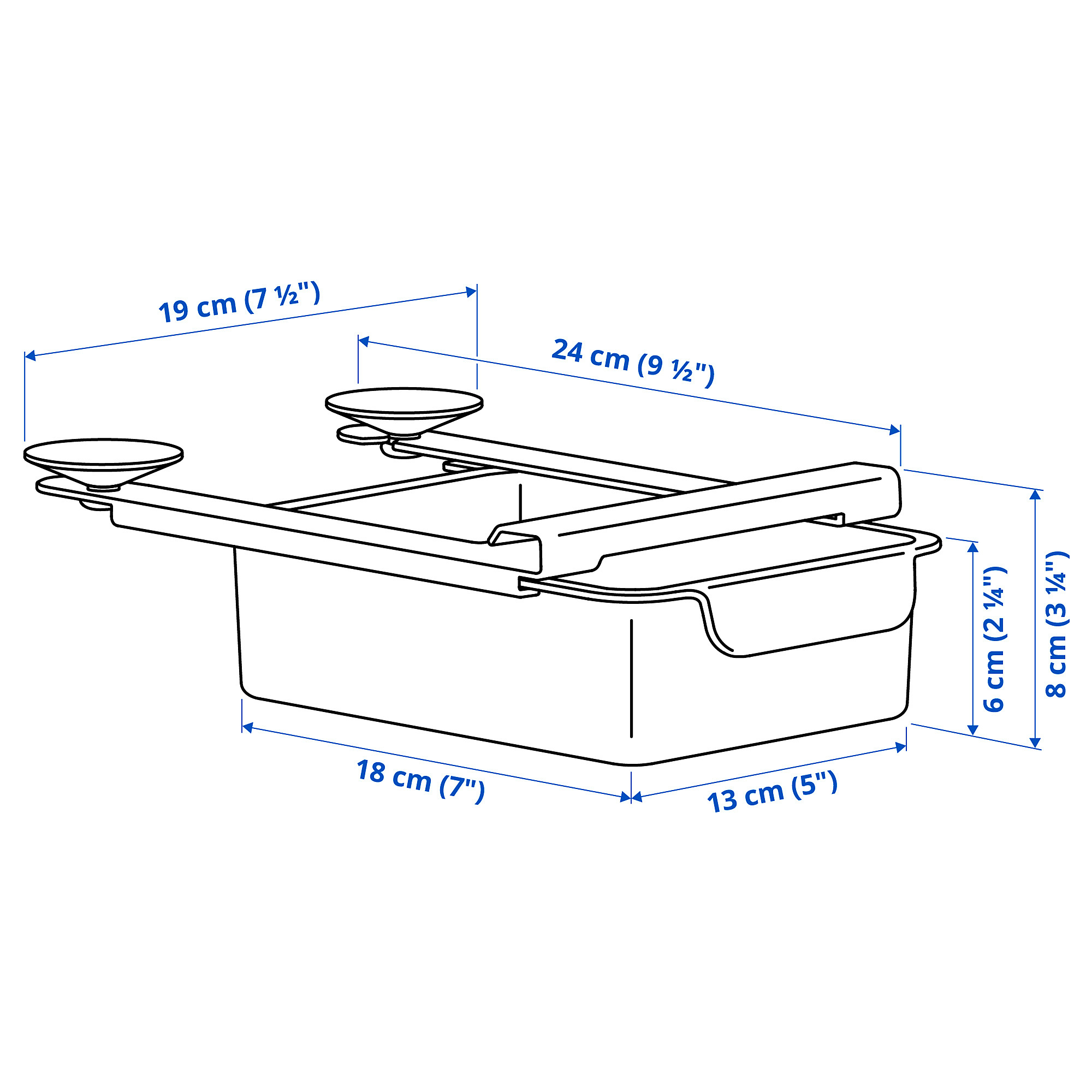 KLIPPKAKTUS storage box for fridge