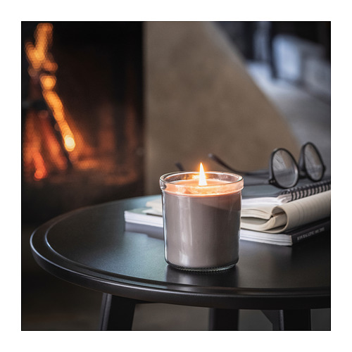 ENSTAKA scented candle in glass