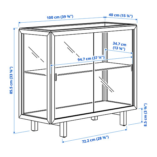 STOCKHOLM 2025 glass-door cabinet