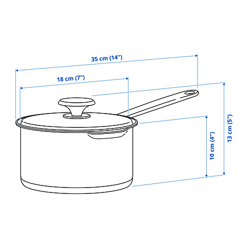 HEMKOMST saucepan with lid