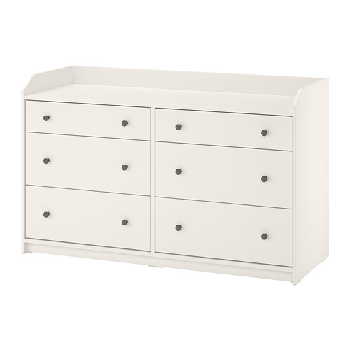 HAUGA chest of 6 drawers