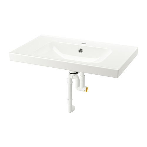 ORRSJÖN wash-basin with water trap