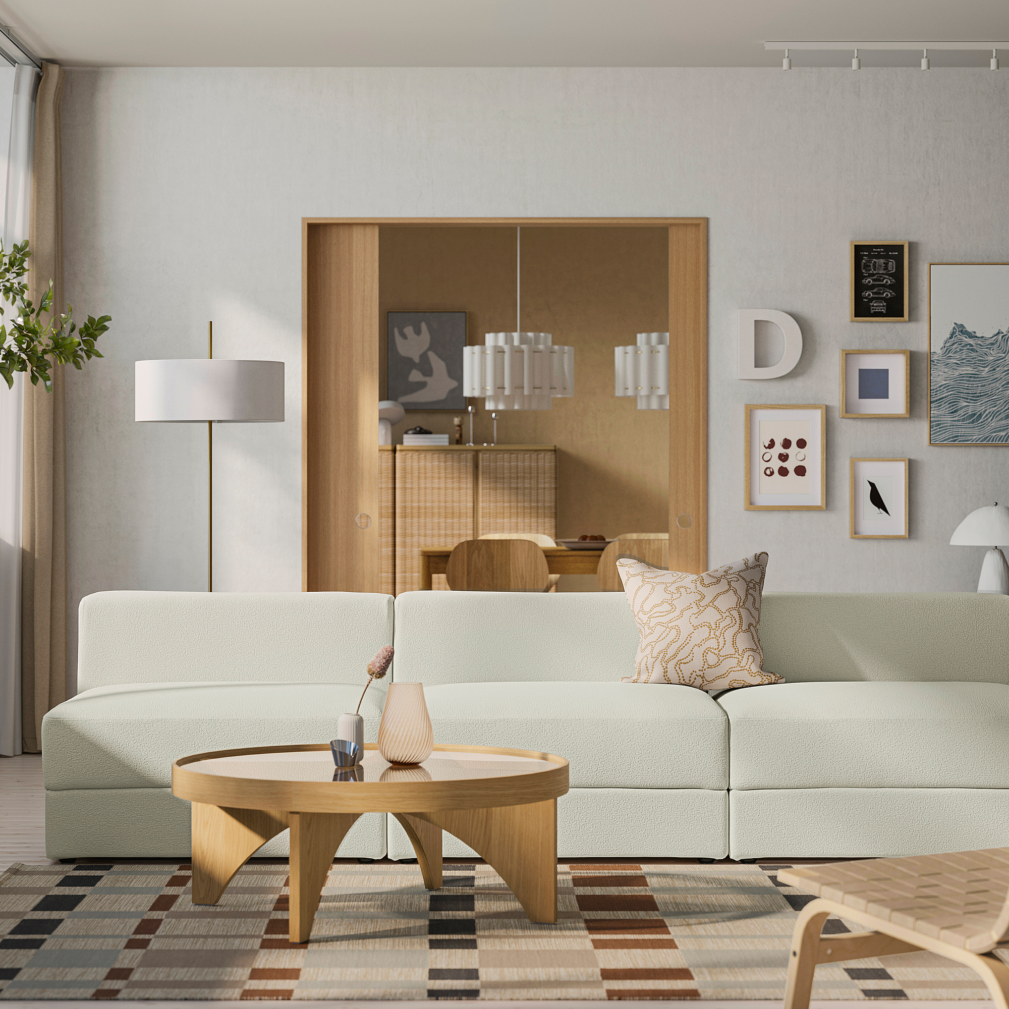 JÄTTEBO 4,5-seat modular sofa