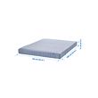 VADSÖ spring mattress, extra firm/light blue, double
