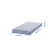 VADSÖ spring mattress, extra firm/light blue, single