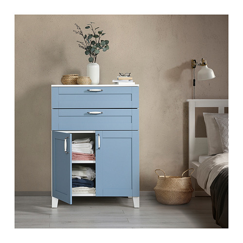 PLATSA cabinet with 2 doors and 2 drawers