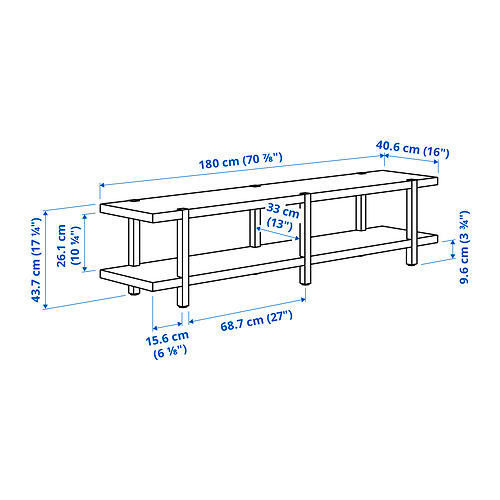 STOCKHOLM 2025 shelving unit/bench