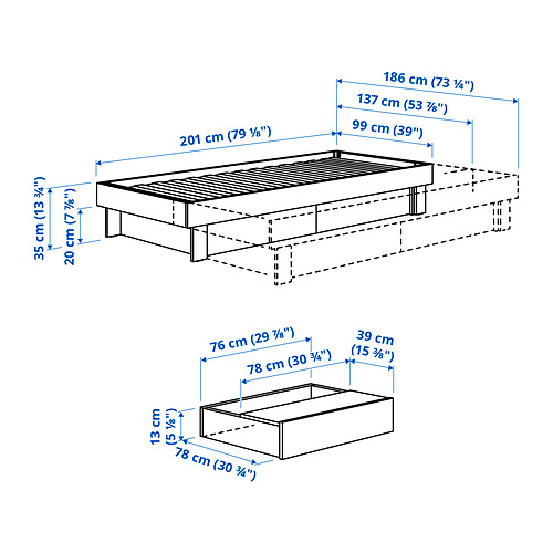GLAMBERGET 睡房傢具 2件套裝