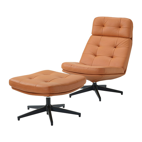 HAVBERG armchair and footstool