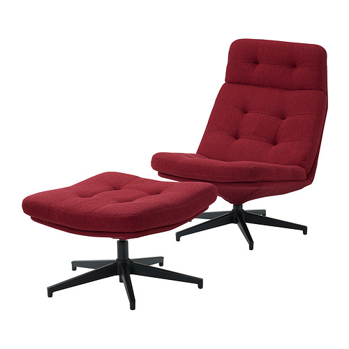 HAVBERG armchair and footstool