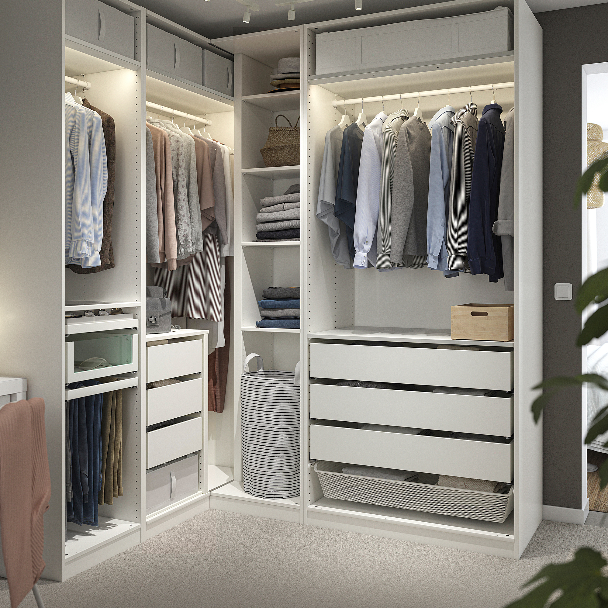 PAX corner wardrobe