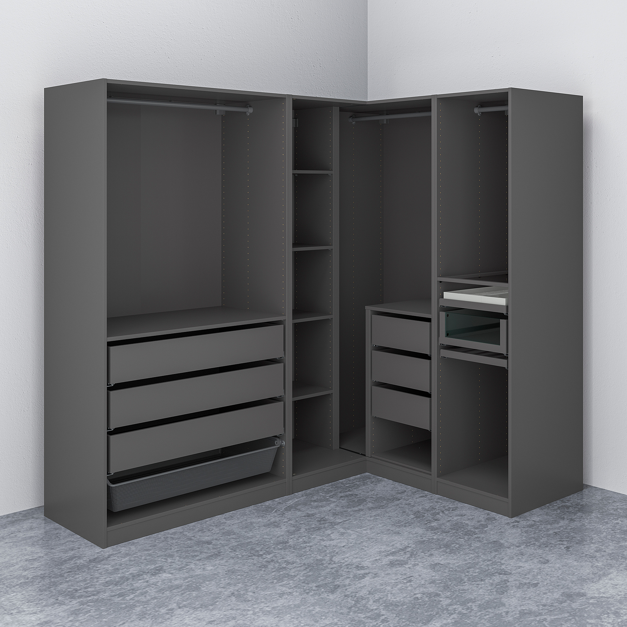 PAX corner wardrobe