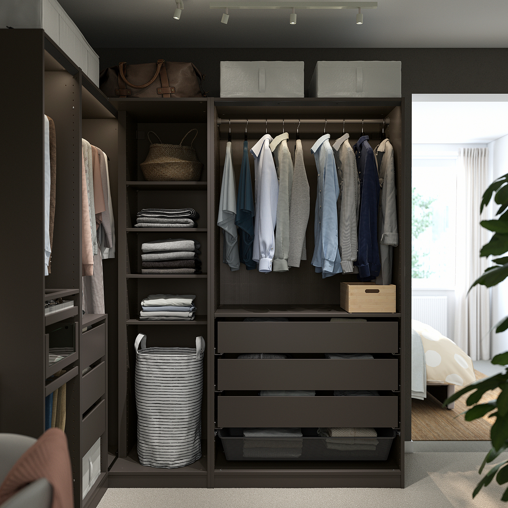 PAX corner wardrobe