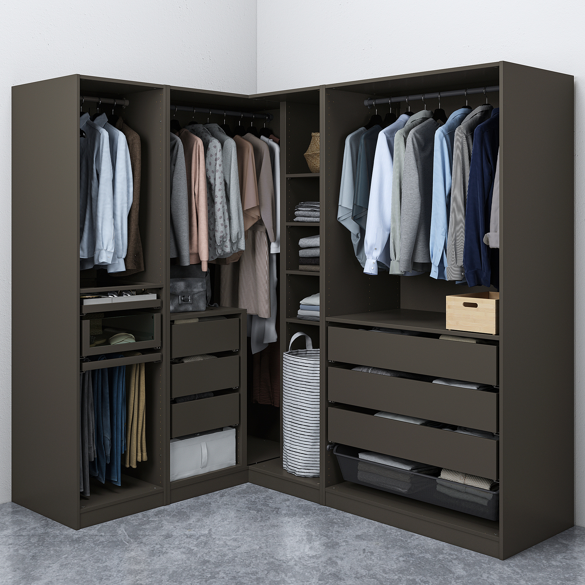 PAX corner wardrobe