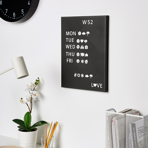 SVENSÅS pegboard with letters