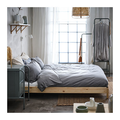 UTÅKER stackable bed with 2 mattresses