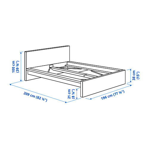 MALM bed frame, high