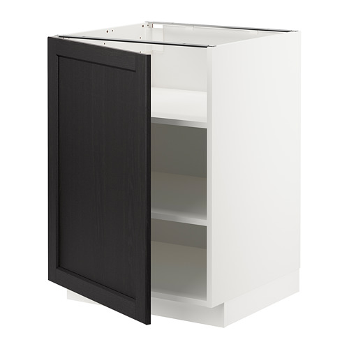 METOD base cabinet with shelves