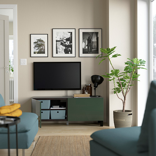 BESTÅ TV bench with doors