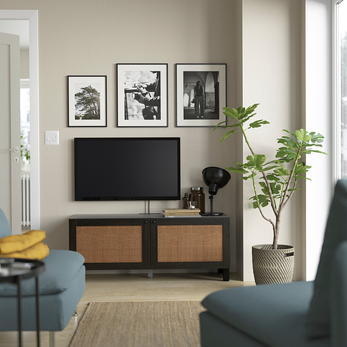 BESTÅ TV bench with doors