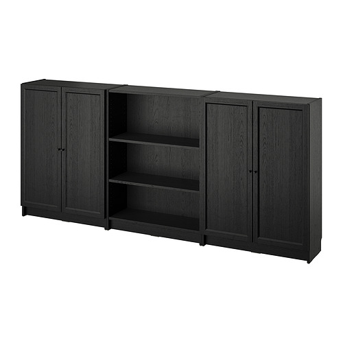 BILLY/OXBERG bookcase combination with doors