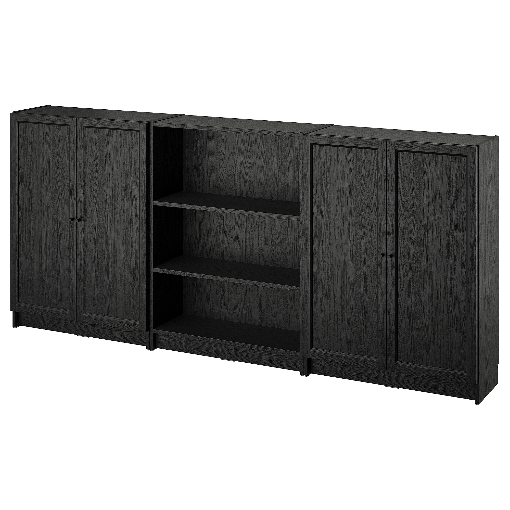 (友夢) IKEA BILLY OXBERG ピース2 BILLY / OXBERG bookcase with doors white - IKEA