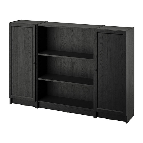 BILLY/OXBERG bookcase combination with doors