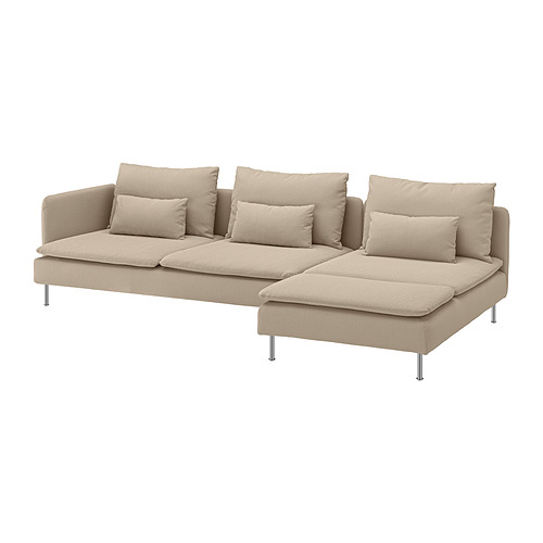 SÖDERHAMN 4-seat sofa with chaise longue