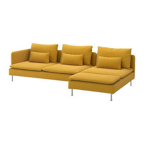 SÖDERHAMN 4-seat sofa with chaise longue