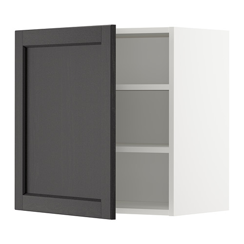 METOD wall cabinet with shelves